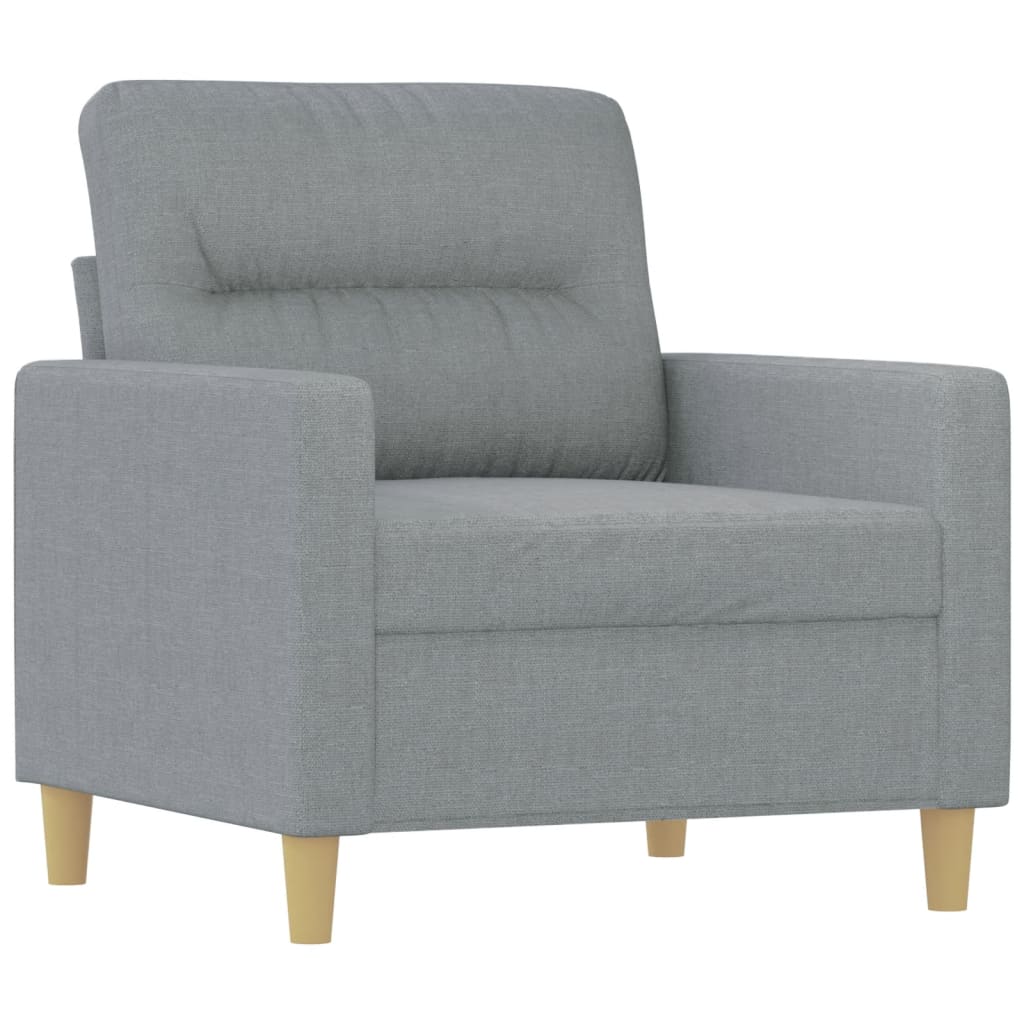 Fauteuil met voetenbank 60 cm stof