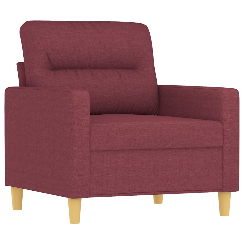 Fauteuil met voetenbank 60 cm stof