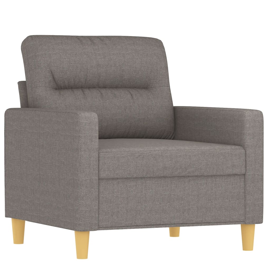 Fauteuil met voetenbank 60 cm stof