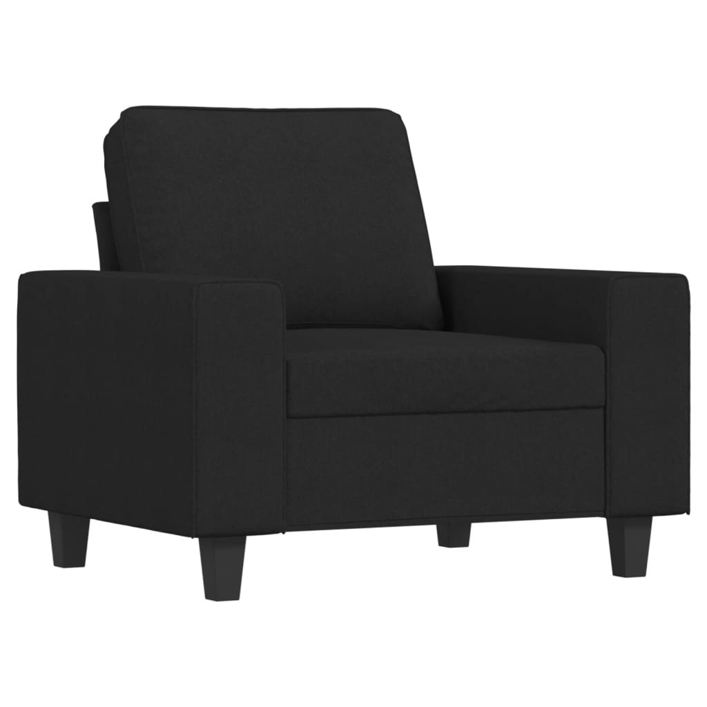 Fauteuil met voetenbank 60 cm stof