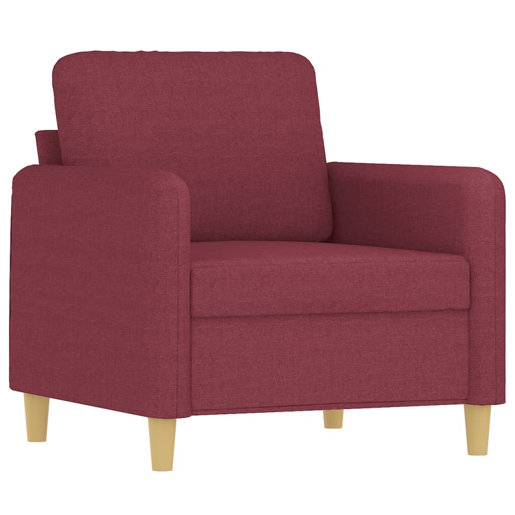 Fauteuil met voetenbank 60 cm stof zwart