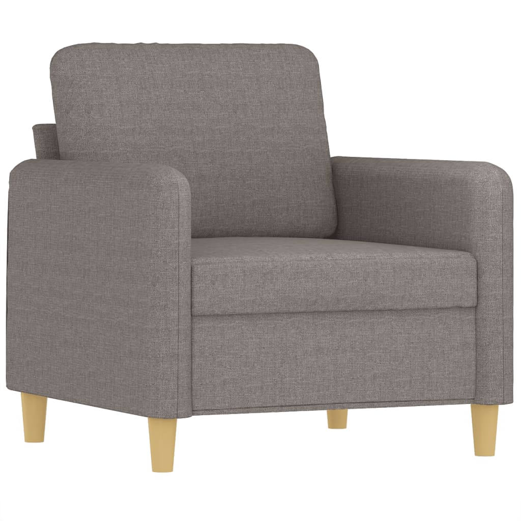 Fauteuil avec repose-pieds 60 cm en tissu