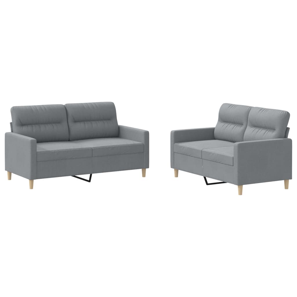 2-delige Loungeset met kussens stof