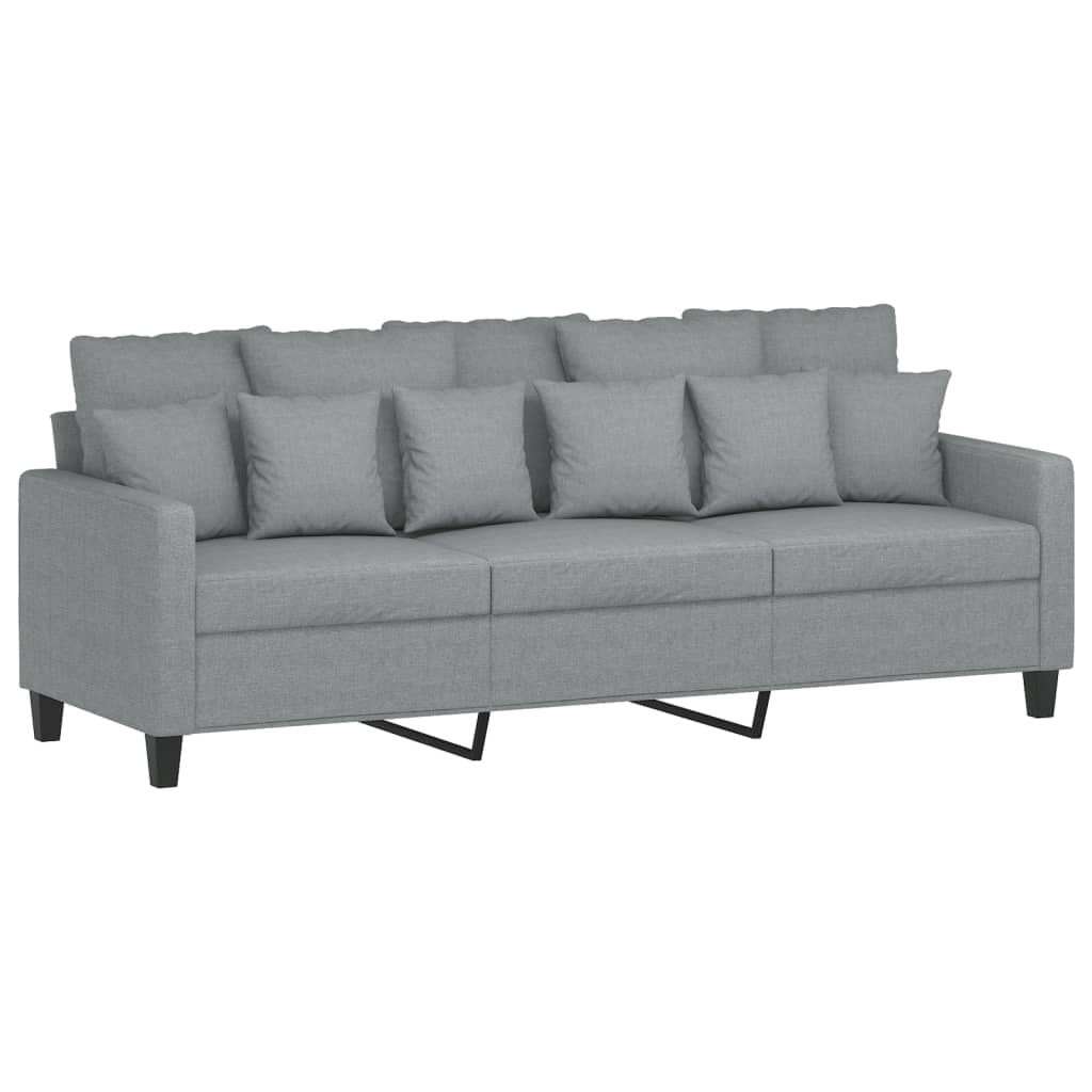 3-delige Loungeset met kussens stof