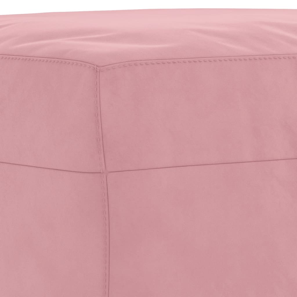 3-delige Loungeset met kussens fluweel roze