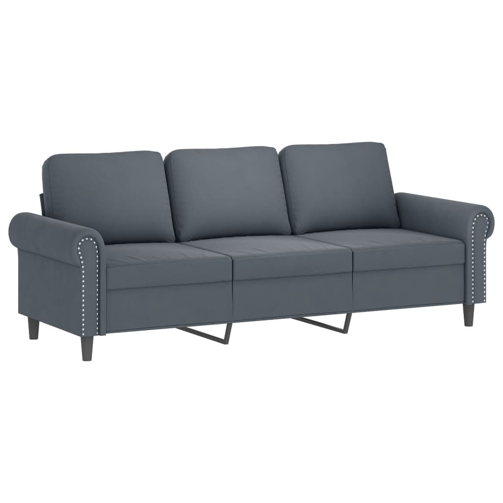 3-delige Loungeset met kussens fluweel