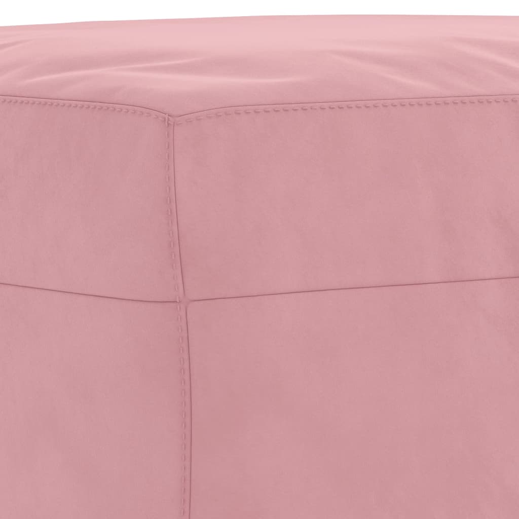 2-delige Loungeset met kussens fluweel roze