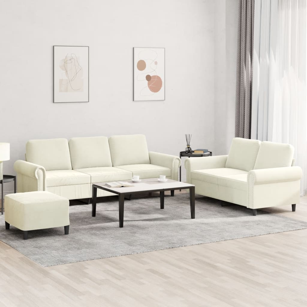 2-delige Loungeset met kussens fluweel