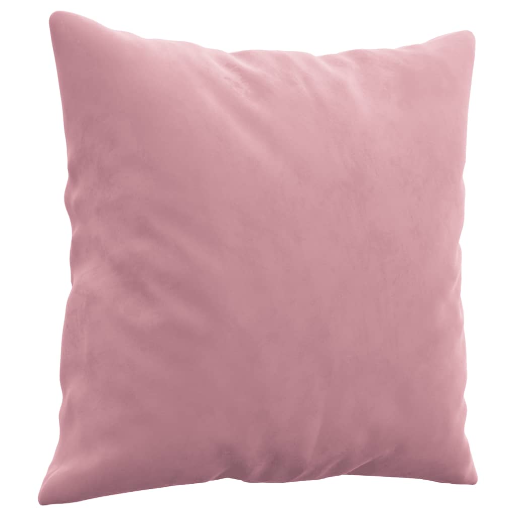 2-delige Loungeset met kussens fluweel roze