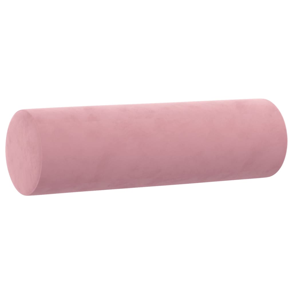 2-delige Loungeset met kussens fluweel roze