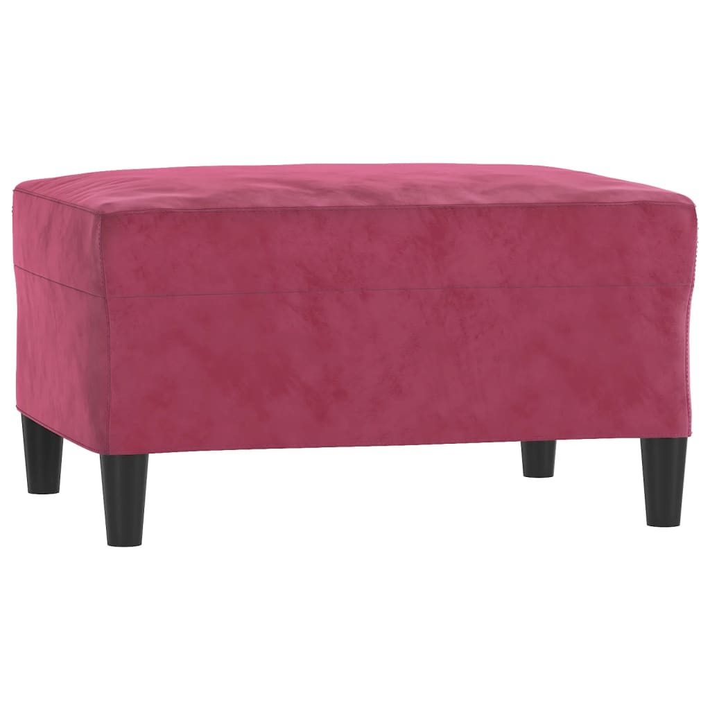 2-delige Loungeset met kussens fluweel roze