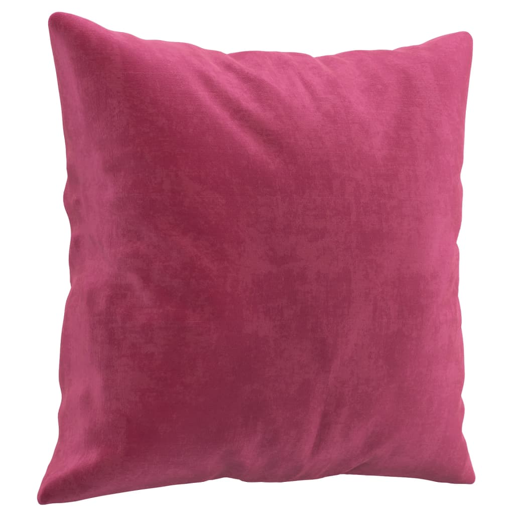 2-delige Loungeset met kussens fluweel roze