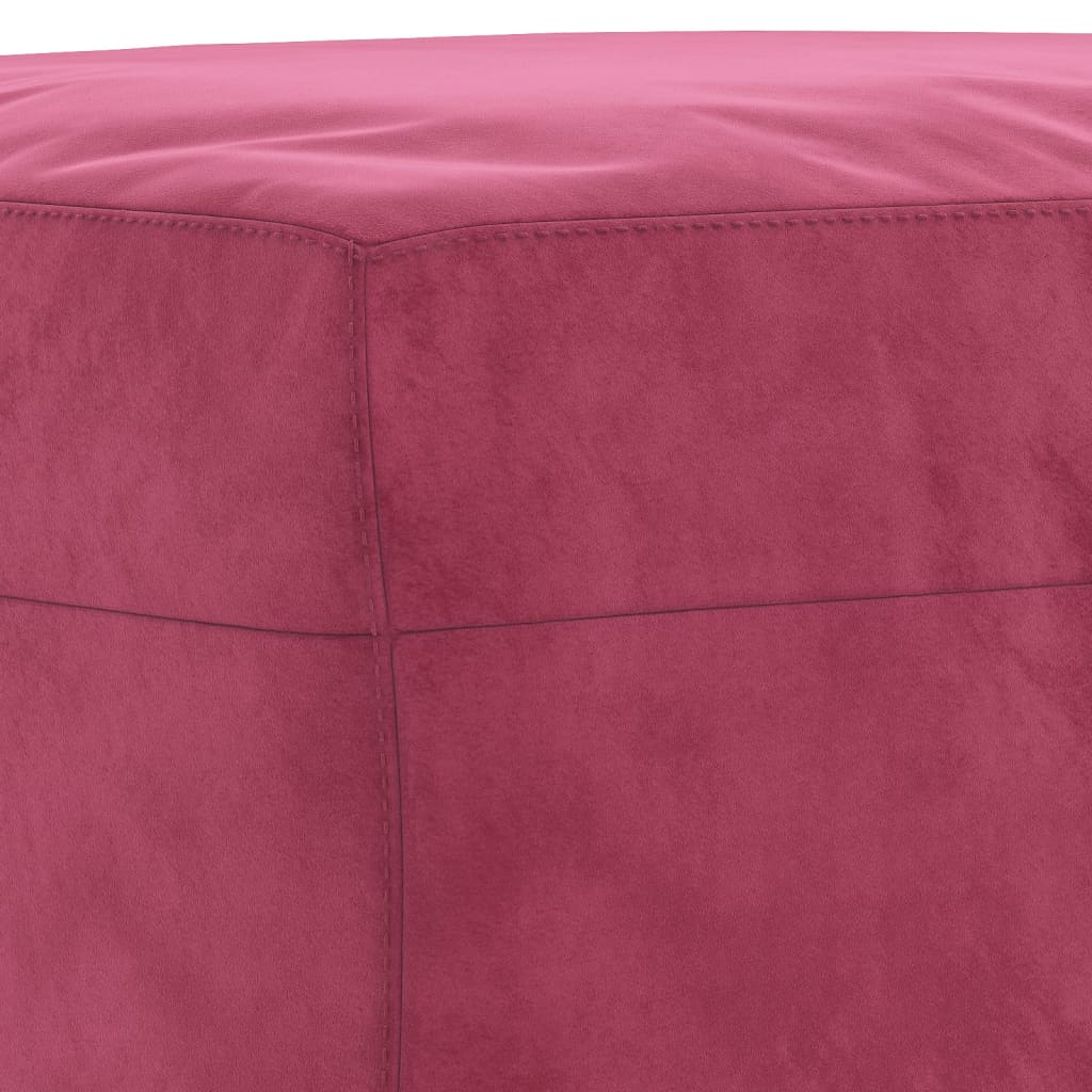 2-delige Loungeset met kussens fluweel roze