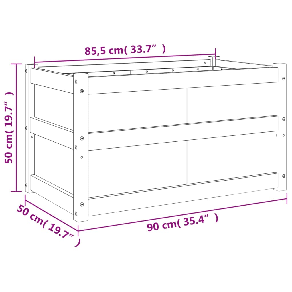 Jardinières 2 pcs cm solide