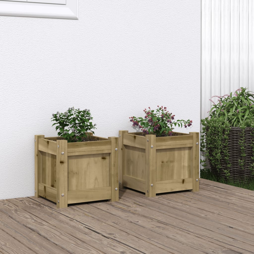 Jardinières 2 pcs cm bois