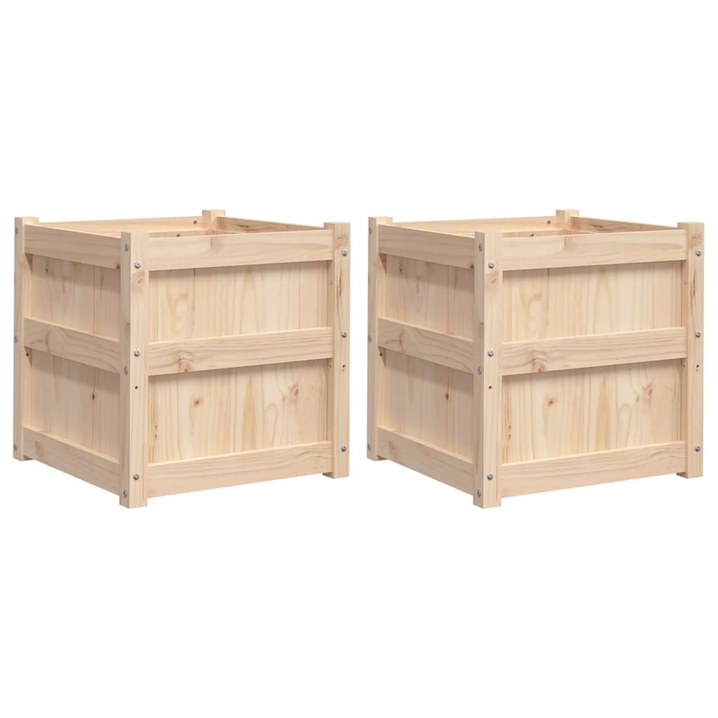 Jardinières 2 pcs cm bois