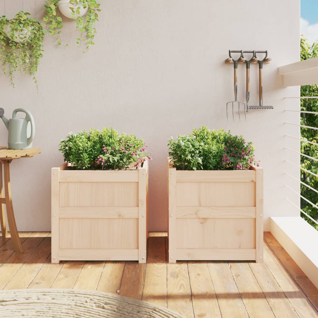 Jardinières 2 pcs cm bois