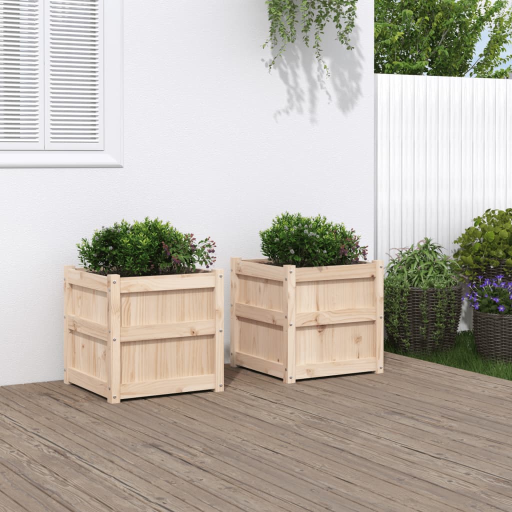 Jardinières 2 pcs cm bois