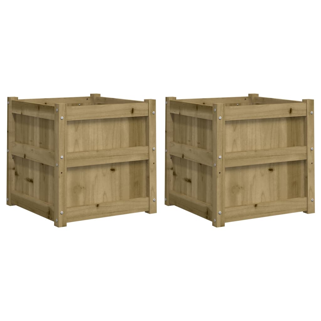 Jardinières 2 pcs cm bois