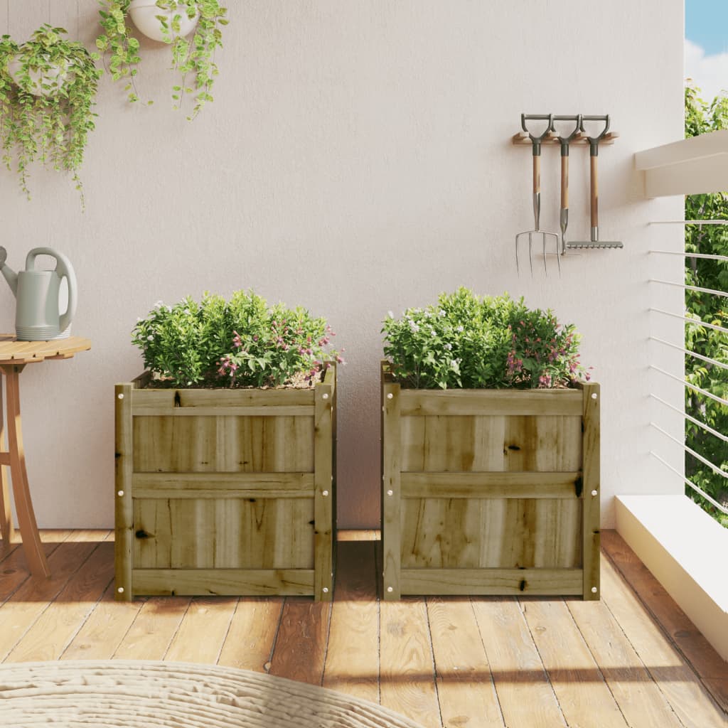 Jardinières 2 pcs cm bois