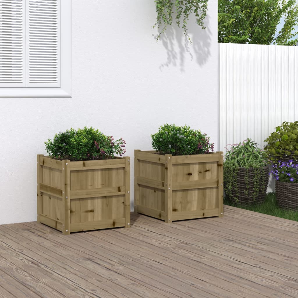 Jardinières 2 pcs cm bois