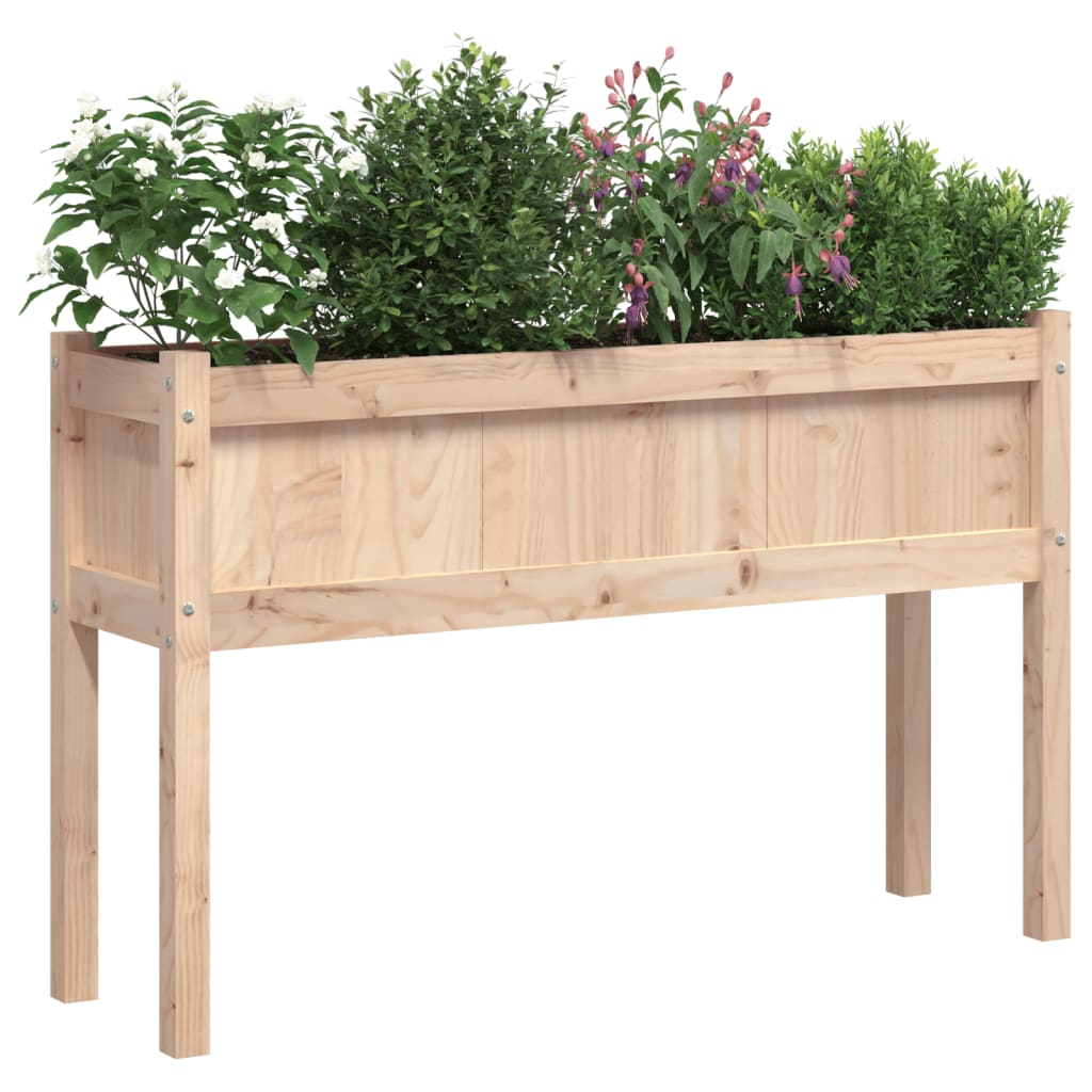 Plantenbak met poten 110x31x70 cm