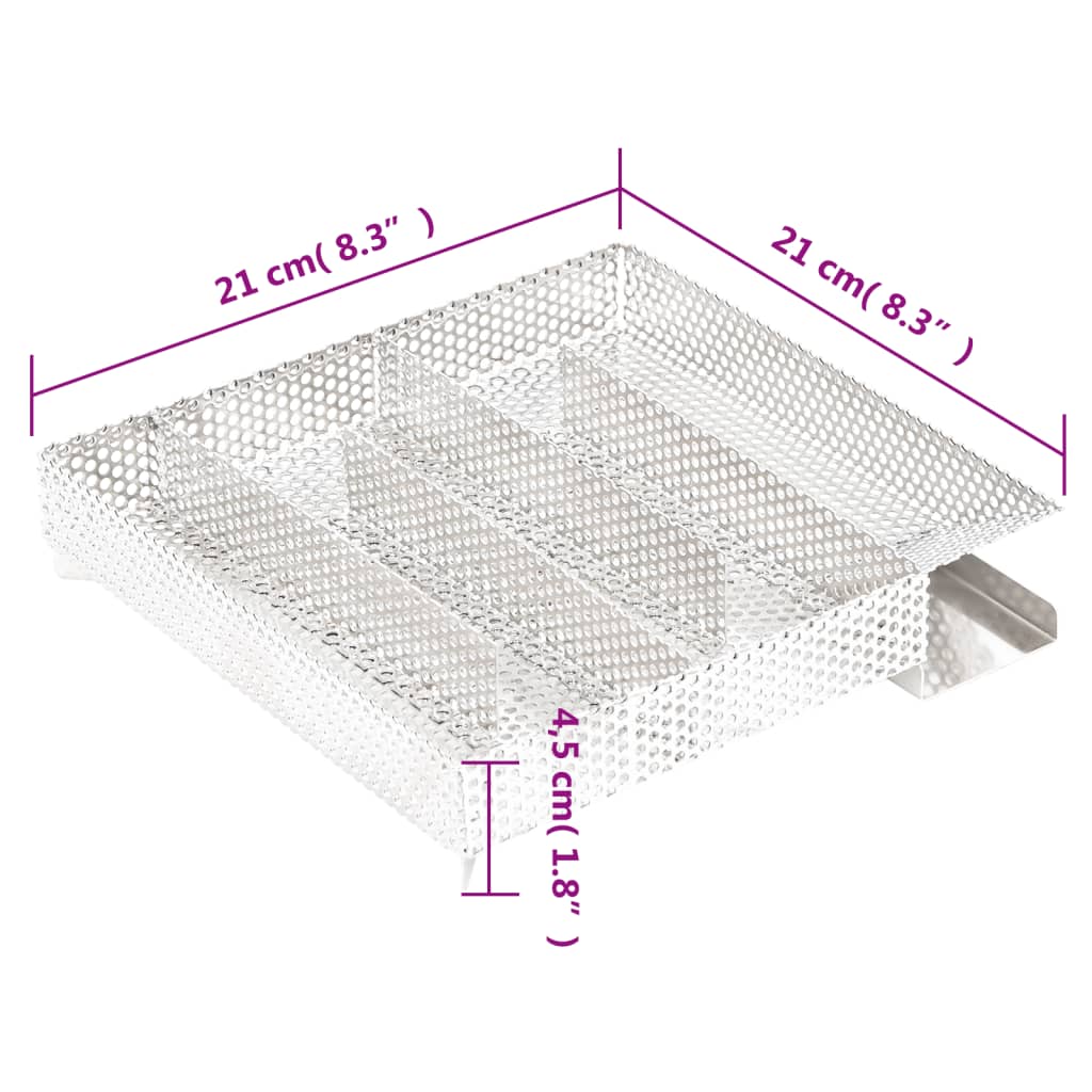 Rookgenerator koud 8-kamers 35 cm roestvrij staal