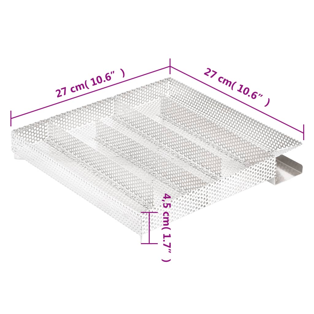 Rookgenerator koud 8-kamers 35 cm roestvrij staal