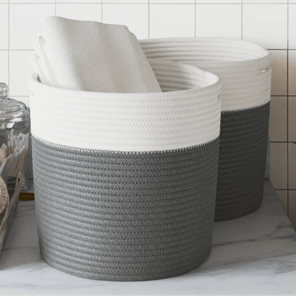 Panier de rangement Ø 40x25 cm coton