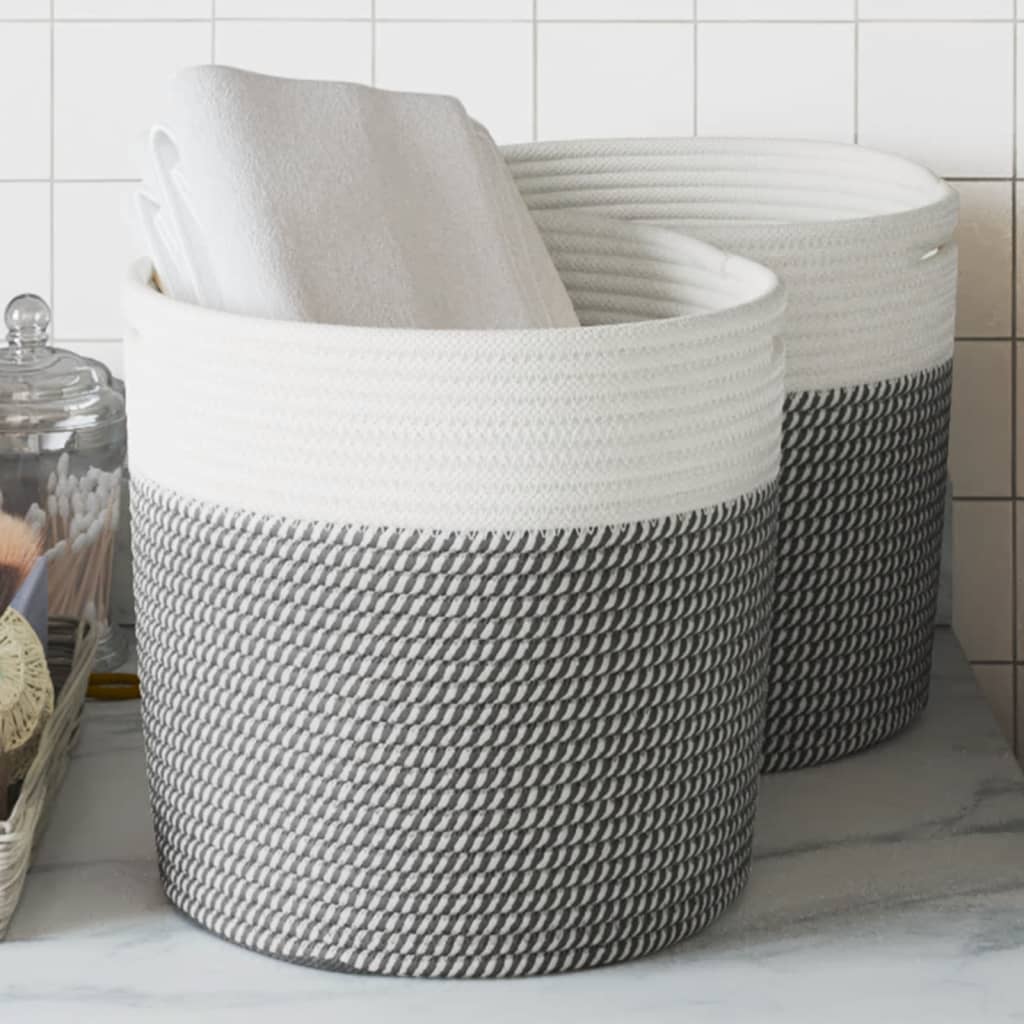 Panier de rangement Ø 40x25 cm coton