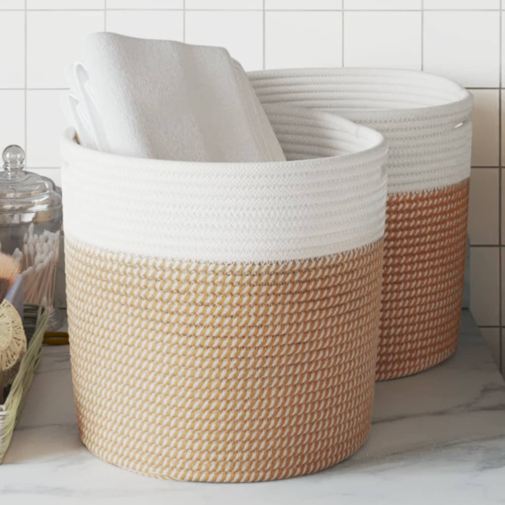 Panier de rangement Ø 40x25 cm coton