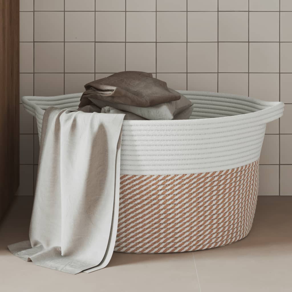 Panier de rangement Ø 40x25 cm coton