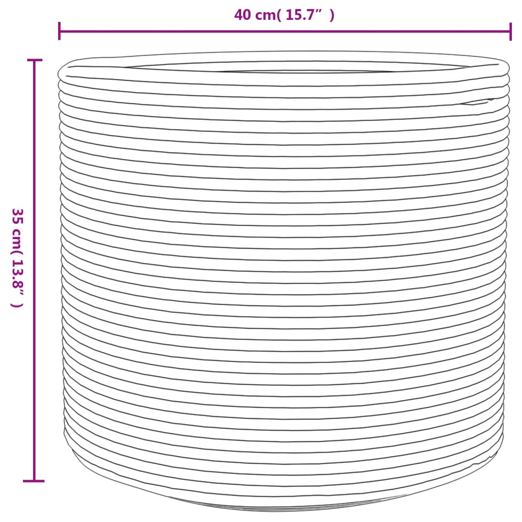 Panier de rangement Ø 40x25 cm coton