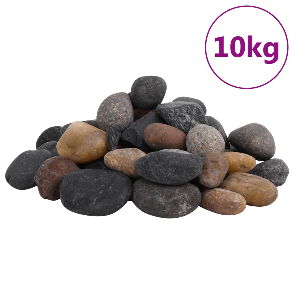 Kiezelstenen gepolijst 2-5 cm 10 kg meerkleurig