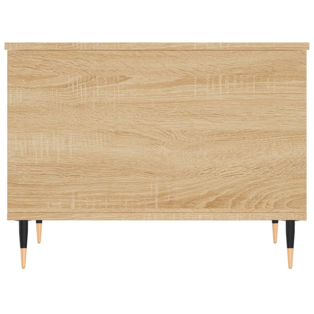 Salontafel 60x44,5x45 cm bewerkt hout eikenkleurig