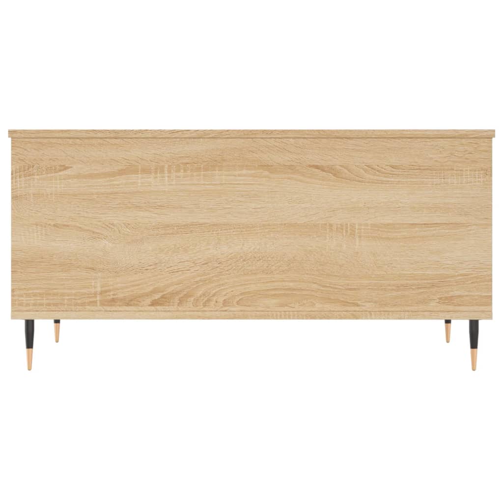 Salontafel 90x44,5x45 cm bewerkt hout bruin eikenkleur