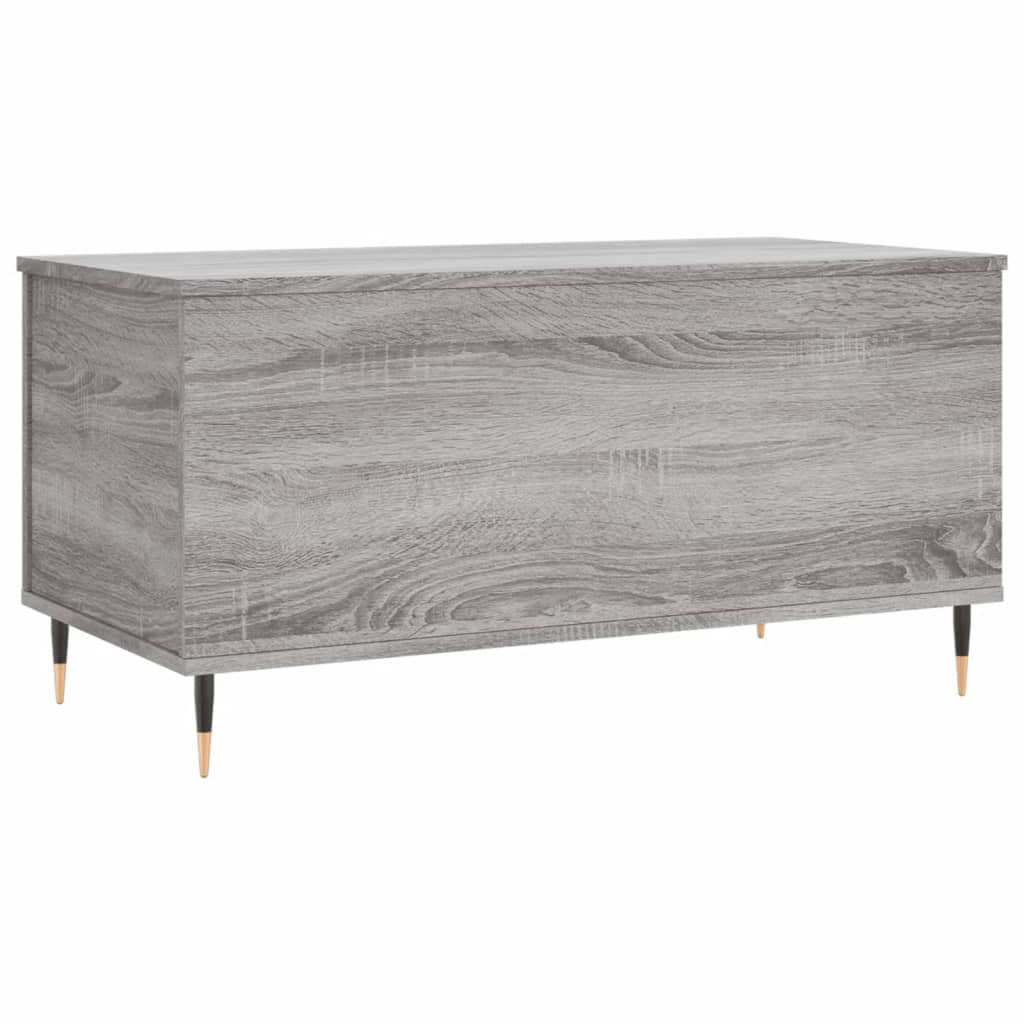 Salontafel 90x44,5x45 cm bewerkt hout bruin eikenkleur