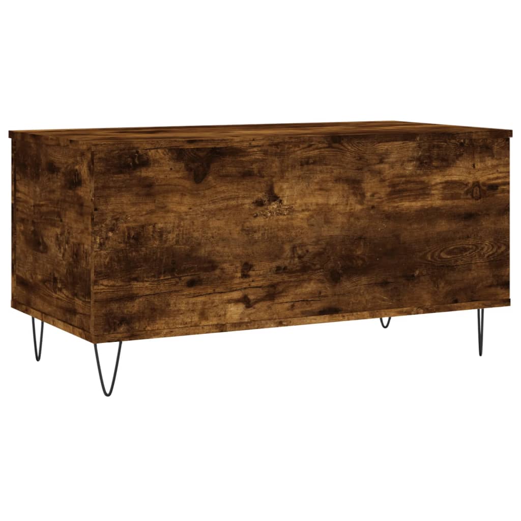 Table basse 90x44,5x45 cm en dérivé du bois couleur chêne