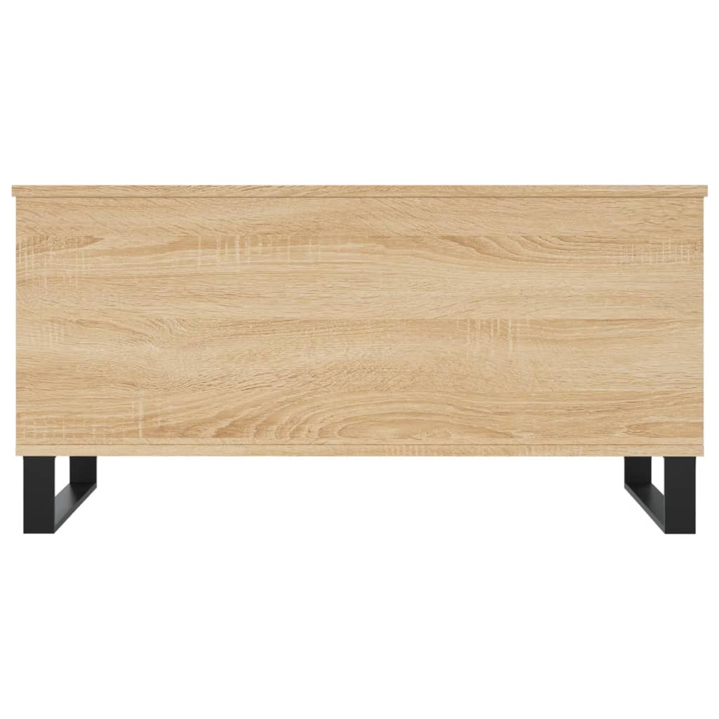 Salontafel 90x44,5x45 cm bewerkt hout eikenkleurig