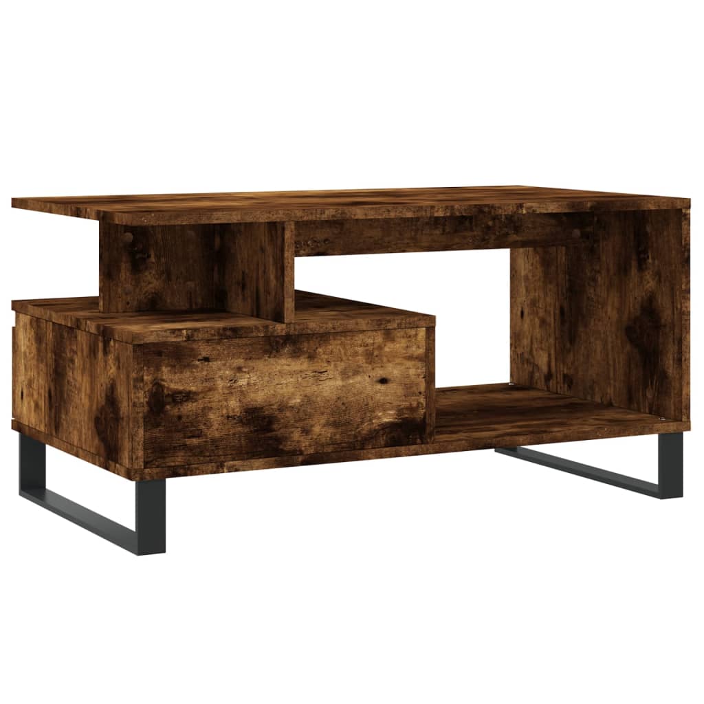 Salontafel 90x49x45 cm bewerkt hout