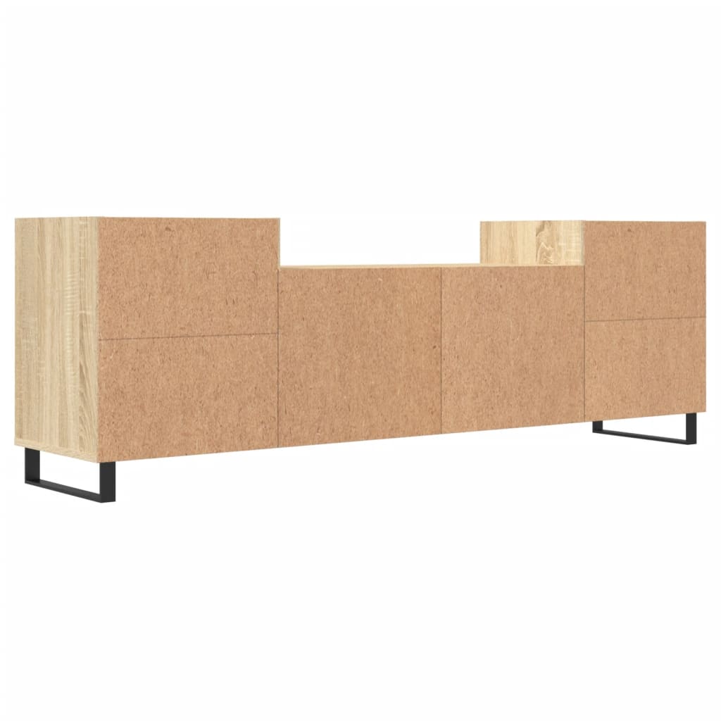 Tv-meubel 160x35x55 cm bewerkt hout eikenkleurig