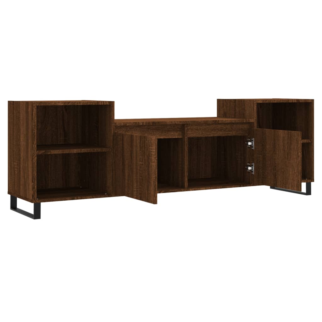 Tv-meubel 160x35x55 cm bewerkt hout eikenkleurig