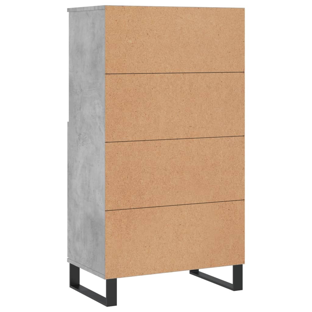 Armoire haute 60x36x110 cm en dérivé du bois, couleur chêne