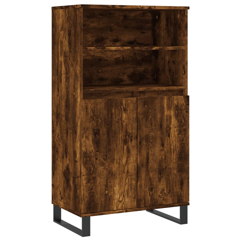 Armoire haute 60x36x110 cm en dérivé du bois, couleur chêne