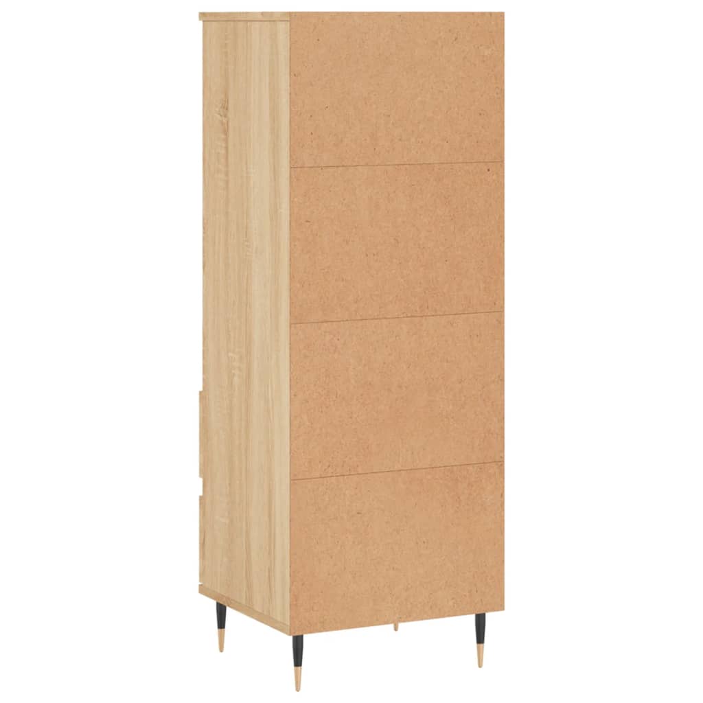 Hoge kast 40x36x110 cm bewerkt hout