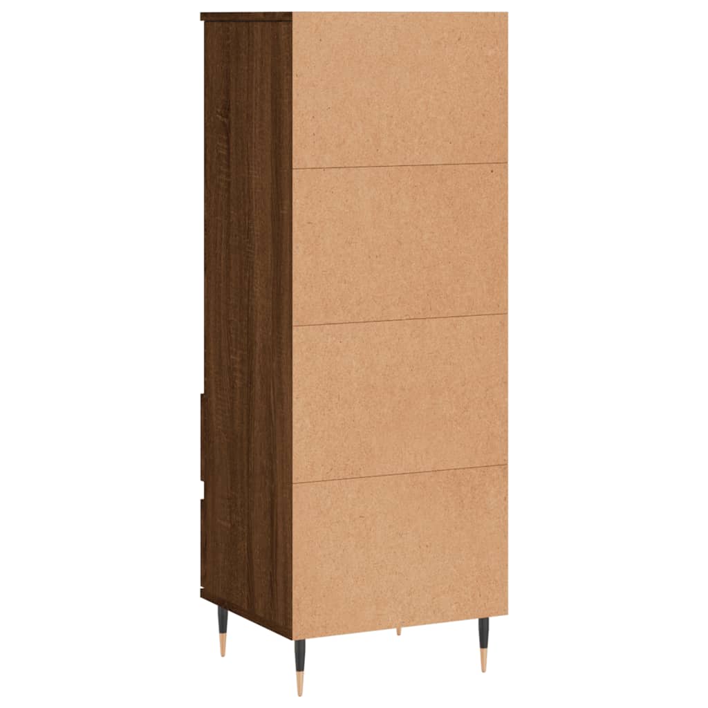 Hoge kast 40x36x110 cm bewerkt hout