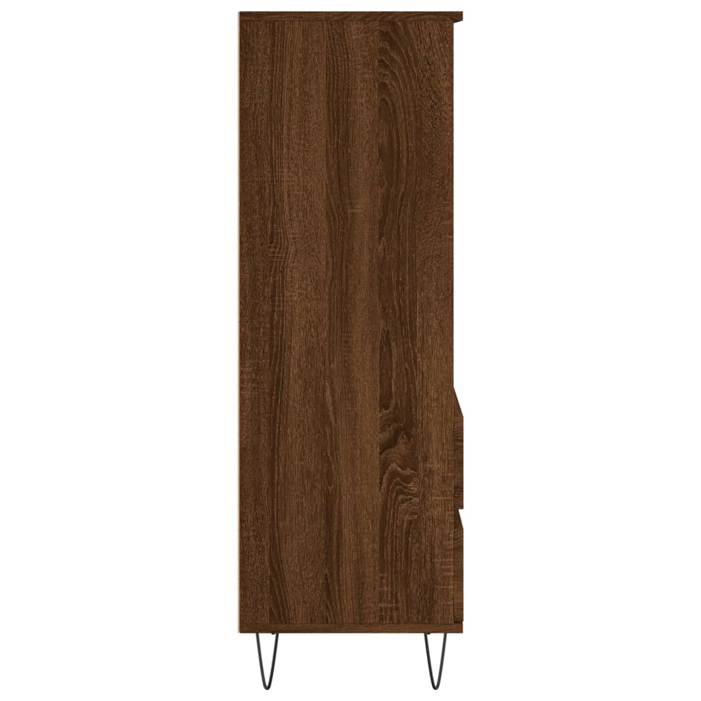 Hoge kast 40x36x110 cm bewerkt hout