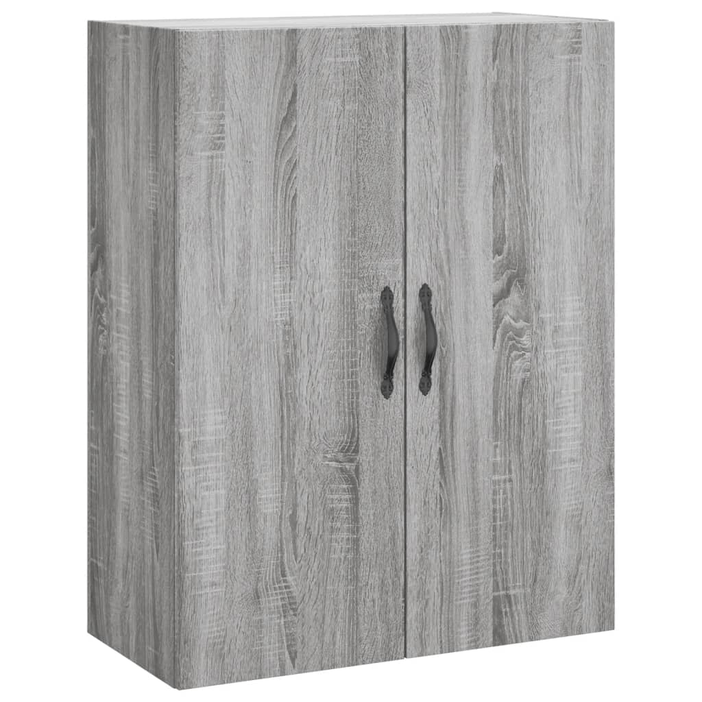 Wandkast 69,5x34x90 cm bewerkt hout oud houtkleurig