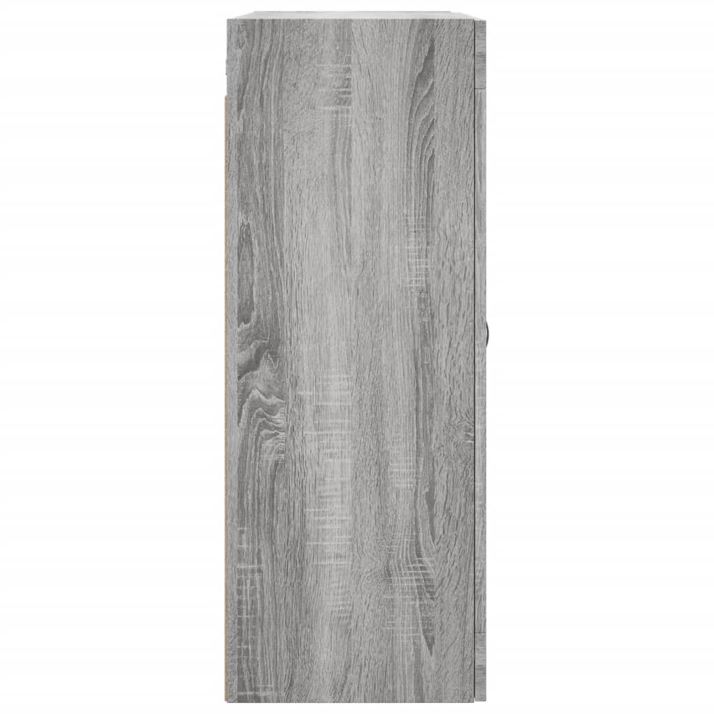 Wandkast 69,5x34x90 cm bewerkt hout eikenkleurig