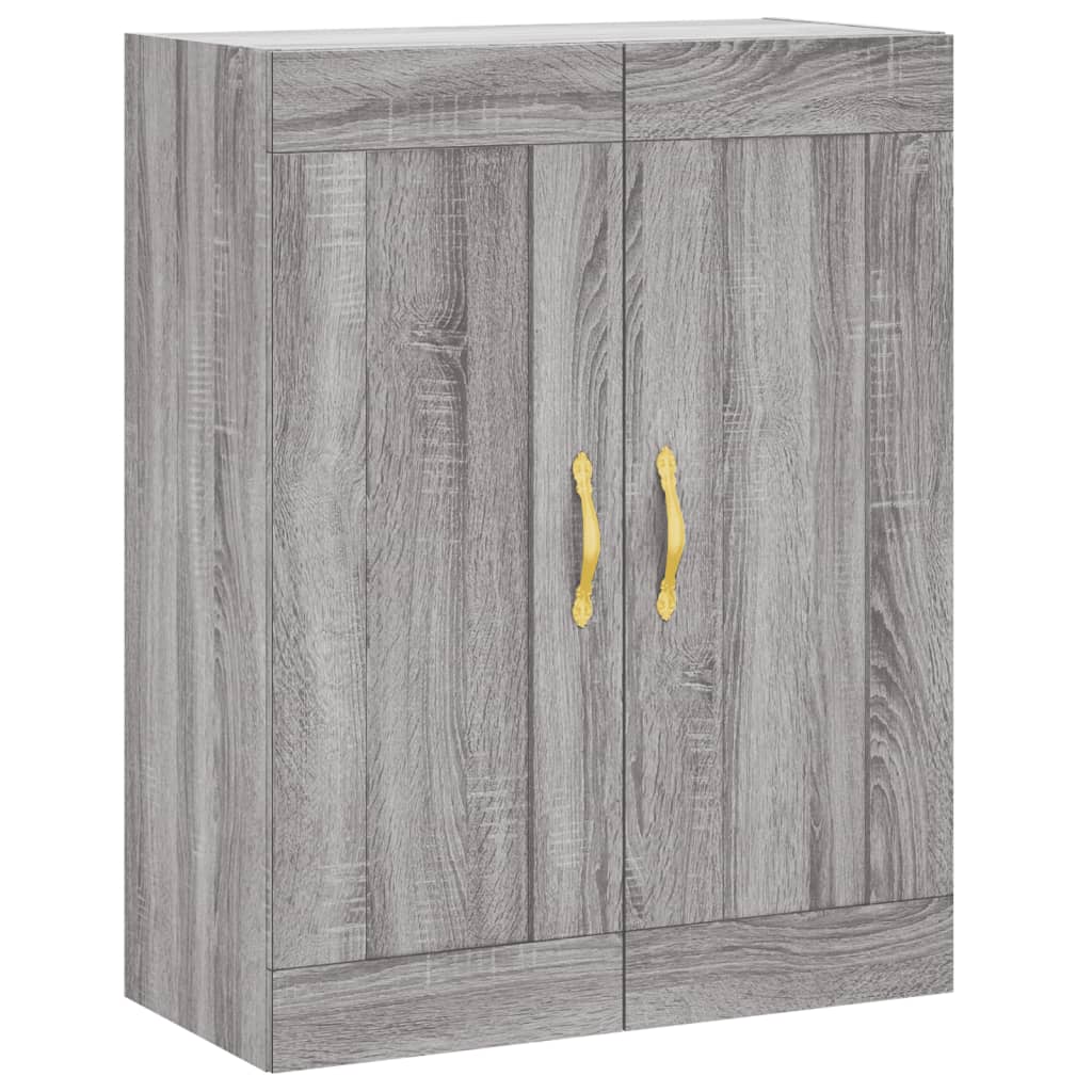 Wandkast 69,5x34x90 cm bewerkt hout eikenkleurig